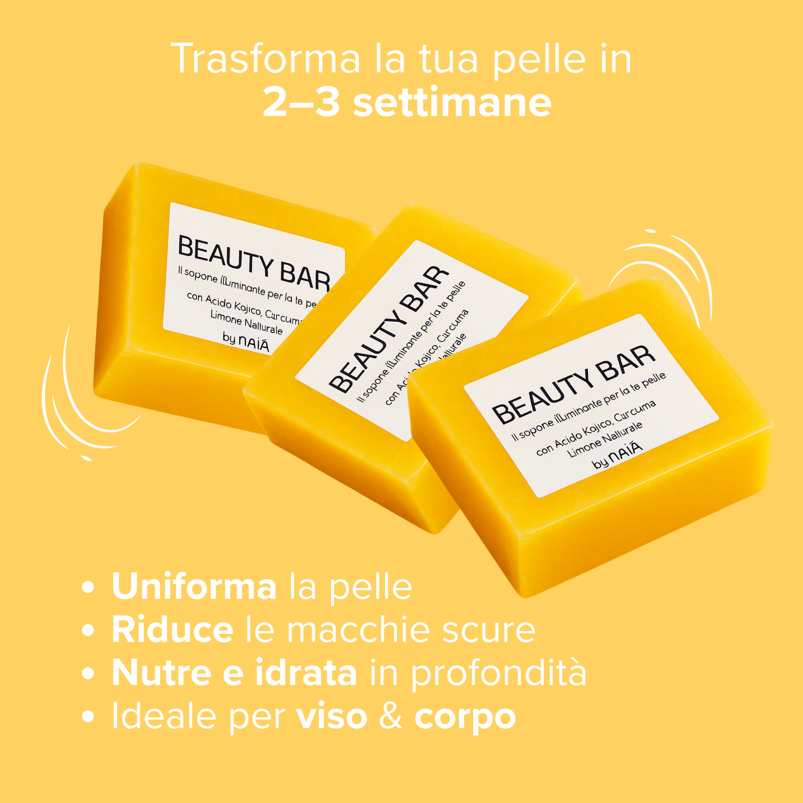 Saponetta alla Curcuma - Smacchia in soli 30 giorni!